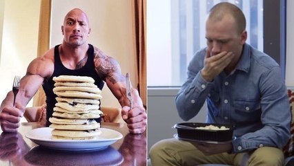 The Rock : un journaliste essaie de manger autant que lui en une journée