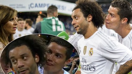 Cristiano Ronaldo et James Rodriguez perturbent l'interview de Marcelo