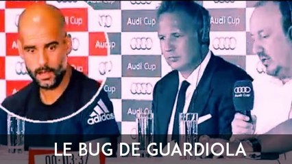 Le bug de Pep Guardiola en conférence de presse