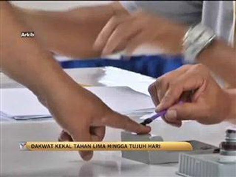 Dakwat kekal tahan lima hingga tujuh hari