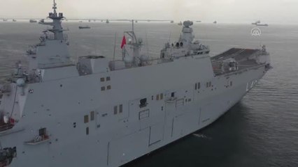 Çok Maksatlı Amfibi Gemi LHD ANADOLU'nun Tersane Teknik Seyri Marmara Denizi'nde gerçekleştirildi