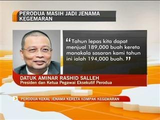 Perodua kekal jenama kereta kompak kegemaran