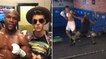 Floyd Mayweather donne des leçons de boxe à Justin Bieber