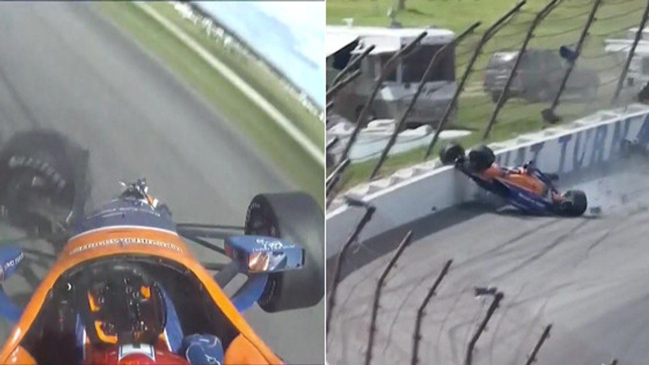 Gros crash de Charlie Kimball en Indy Car