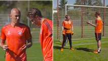 Quand Arjen Robben et Manuel Neuer jouent les coachs sportifs !