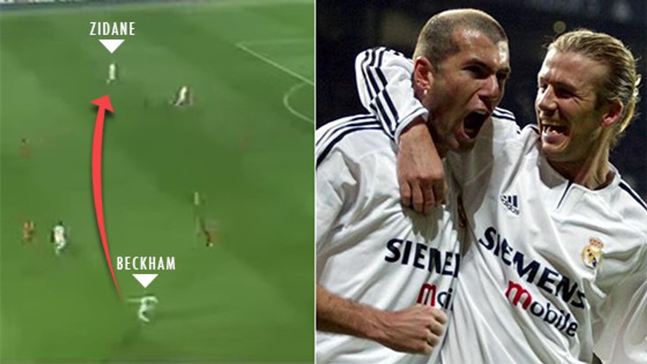 Zinedine Zidane : sa merveilleuse volée sur une magnifique passe de David Beckam