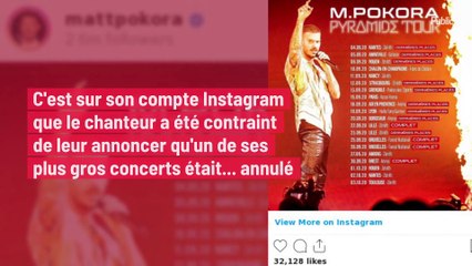 Le chanteur M. Pokora vient d'annoncer une bien mauvaise nouvelle...