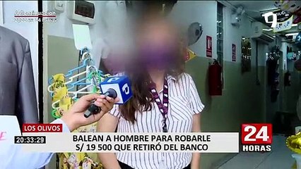 Los Olivos: balean a pastor evangélico para robarle más de S/19 mil que acababa de retirar del banco