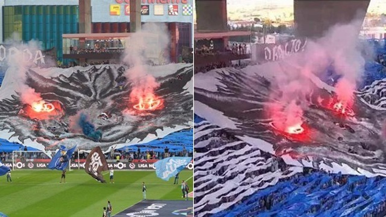 FC Porto - Benfica : l'incroyable tifo des "Dragões"