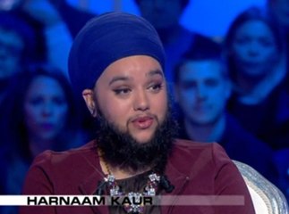 Témoignage de Harnaam Kaur, femme à barbe, dans Salut les terriens (Canal+)