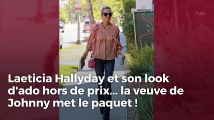 Laeticia Hallyday et son look d'ado hors de prix... la veuve de Johnny met le paquet !
