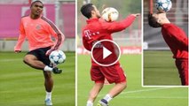 Bayern Munich: Robert Lewandoski, Arjen Robben, Douglas Costa et Thiago Alcantara dans une séance de skills folle !