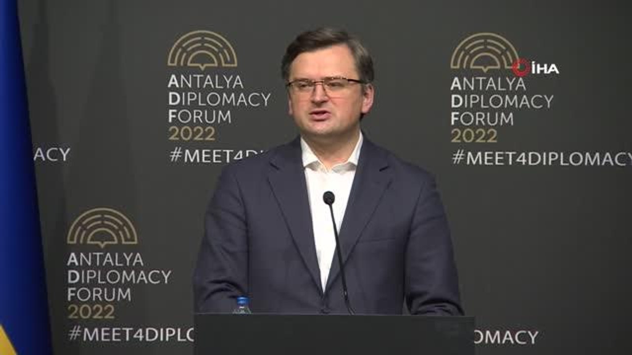 Ukrayna Dışişleri Bakanı Kuleba: "Toplantı insani bir koridorun açılması için gerçekleşti. Ancak maalesef Lavrov bu konuda bir taahhüt veremedi"
