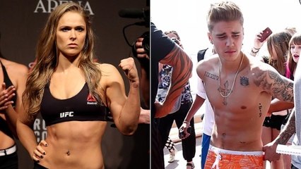 Ronda Rousey clash violemment Justin Bieber