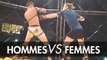 Un combat de MMA entre un homme et une femme