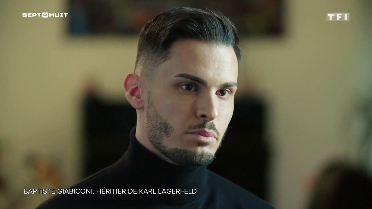 Baptiste Giabiconi amant et héritier de Karl Lagarfeld ? Il dit enfin tout dans Sept à Huit (TF1)