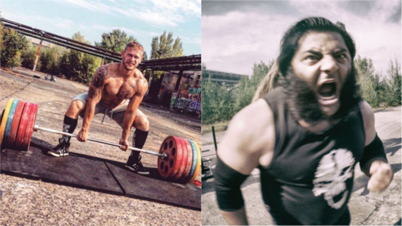 Un haltérophile défie un Strongman lors d'un concours de force