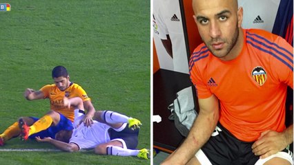 FC Barcelone : Luis Suárez fait polémique suite à son geste contre Aymen Abdennour