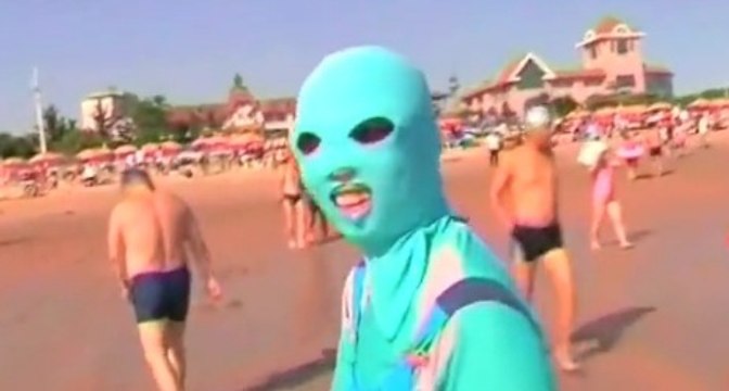 Ces masques font fureur sur les plages chinoises