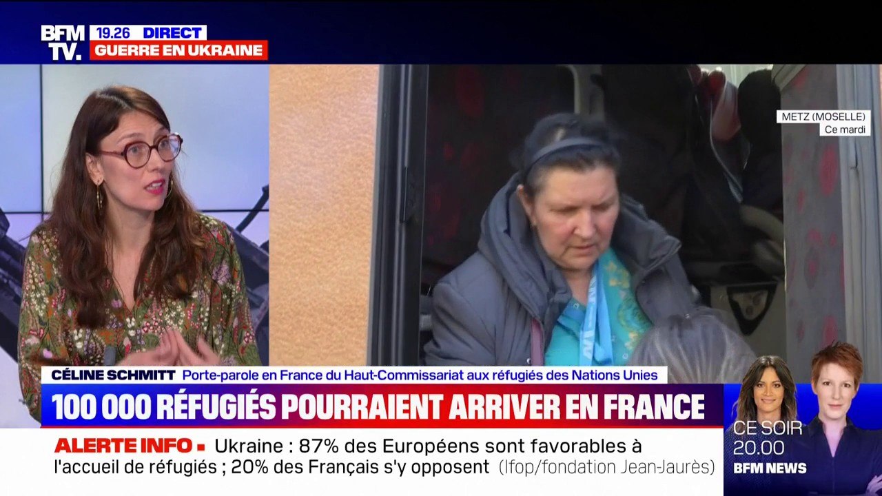 "La majorité des réfugiés qui arrivent sont des femmes et des enfants. Il faut réfléchir à la protection de l'enfance. Il y a des enfants seuls qui arrivent" alerte Céline Schmitt, porte-parole en France du Haut-Commissariat aux réfugiés des Nations Unies