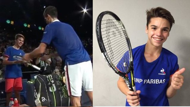 Novak Djokovic offre un nouveau moment exceptionnel à un ramasseur de balle