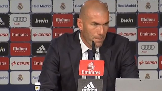 Zinedine Zidane se trompe sur le nom d'un de ses joueurs en conférence de presse