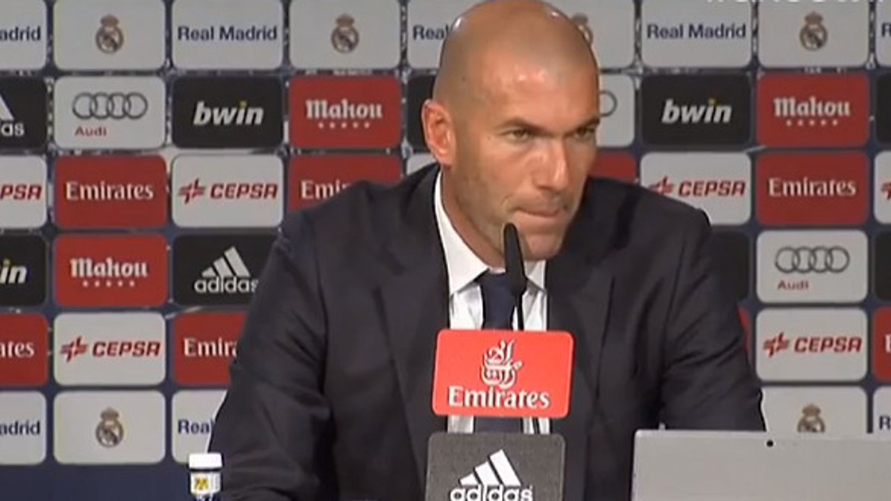 Zinedine Zidane se trompe sur le nom d'un de ses joueurs en conférence de presse
