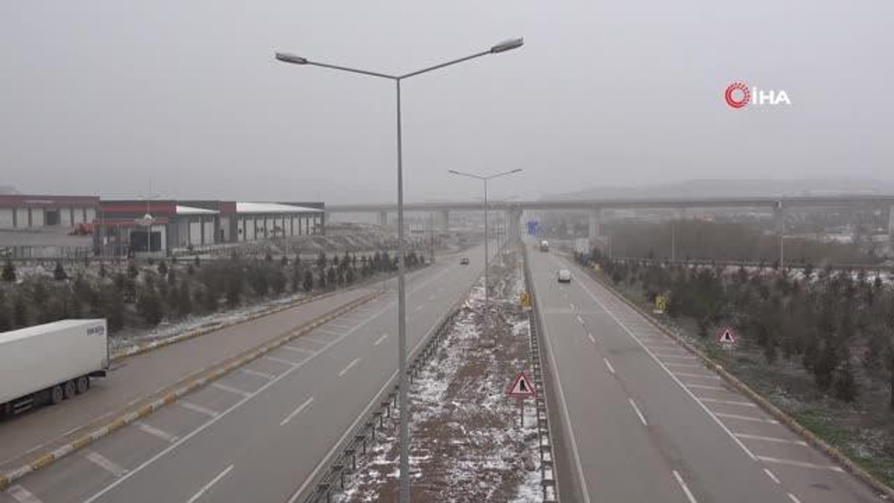 43 ilin geçiş güzergahında kar yağışı başladı