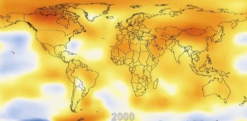 Revivez en 30 secondes 130 ans du réchauffement climatique de la Terre
