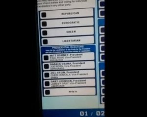 Election américaine 2012 : cette machine choisit Romney lorsqu'il vote Obama