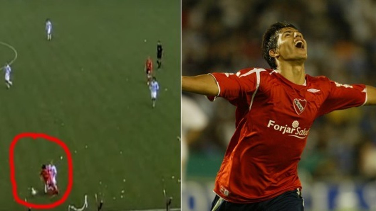 Sergio Agüero inscrit un but incroyable avec l'Independiente à l'âge de 16 ans