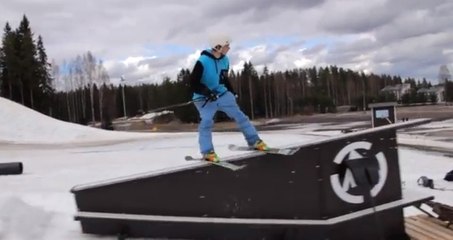 Ces riders sont de véritables pros du ski acrobatique