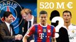 PSG transfert : grâce à un budget record, le Paris Saint-Germain vise Neymar, Cristiano Ronaldo et Robert Lewandowski