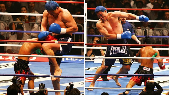 Le géant Hong Man Choi affronte Kaoklai Kaennorsing, un spécialiste de muay-thaï bien plus petit