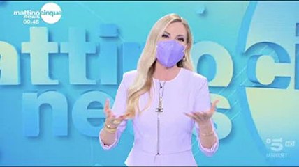 Federica Panicucci con la mascherina in diretta a Mattino Cinque: "Spiego cos'è successo" Oggi i tel