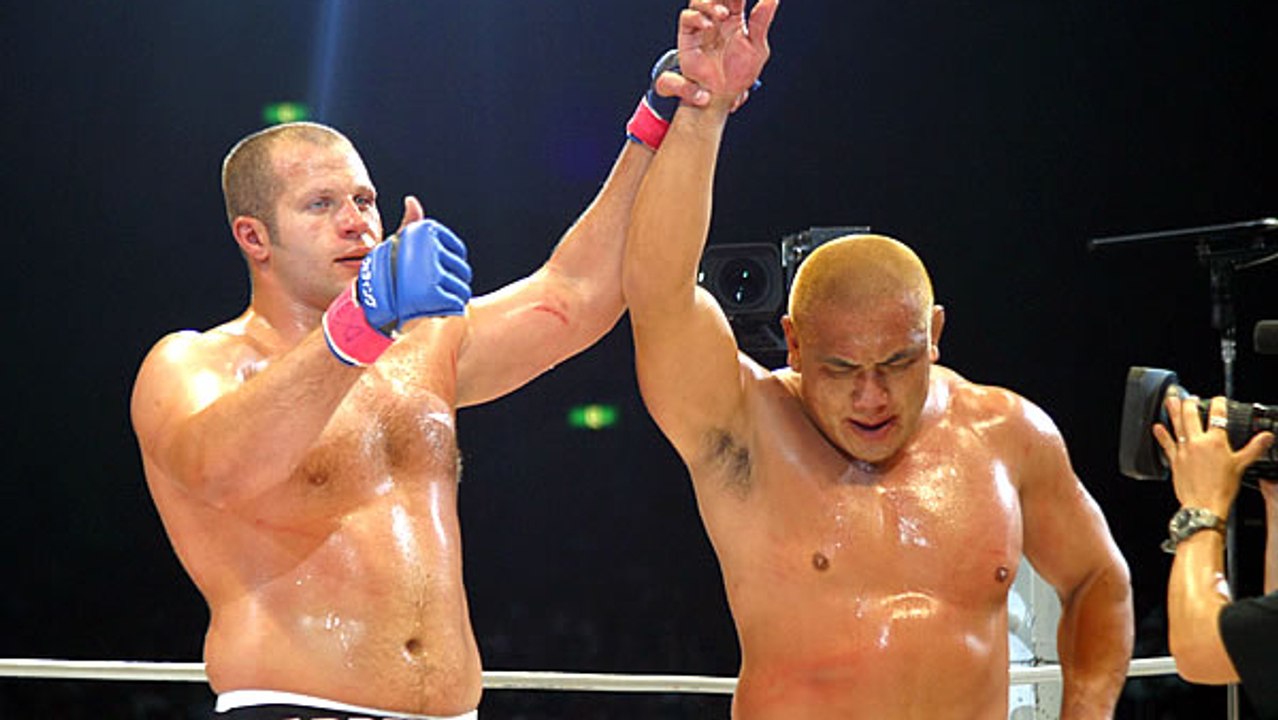 Fedor Emelianenko et Kazuyuki Fujita acteurs du combat le plus mythique de l'histoire du Pride