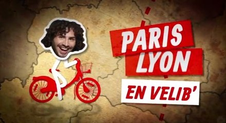 Il fait le pari de relier les villes de Paris et Lyon en Vélib'