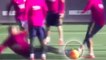 FC Barcelone : Luis Suarez et Arda Turan manquent de se blesser à l'entraînement sur un gros tacle