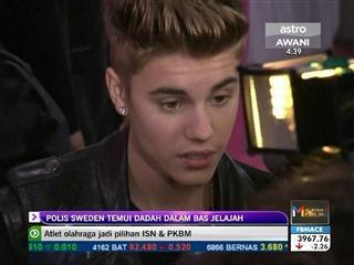 Polis Sweden temui dadah dalam bas jelajah Justin Bieber