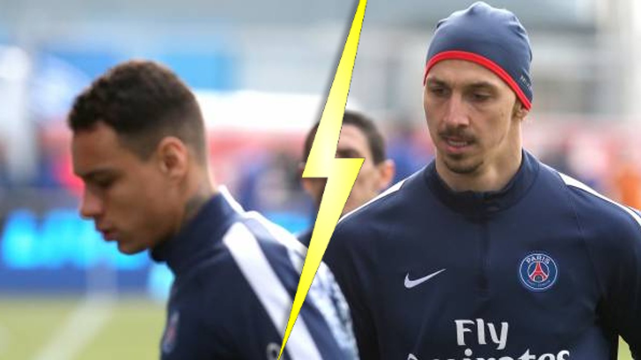 PSG : Zlatan Ibrahimovic et Gregory van der Wiel ont eu un violent clash à la mi-temps du match face à Troyes