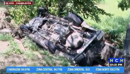 ¡Leñazo! Rapidito "manda a volar" carro de la DPI en el sector Chamelecón