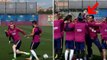 FC Barcelone : Jérémy Mathieu prend cher lors d'un toro à l'entraînement