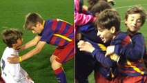 FC Barcelone vs Real Madrid : les jeunes du Barça s'amusent lors du mini Clasico