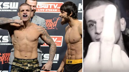 Vaso Bakocevic n'aurait pas du provoquer si violemment Anzor Azhiev avant leur combat de MMA
