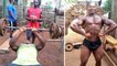 Kulbila Samson, un bodybuilder ghanéen, arrive à des résultats impressionnants avec un matériel de fortune