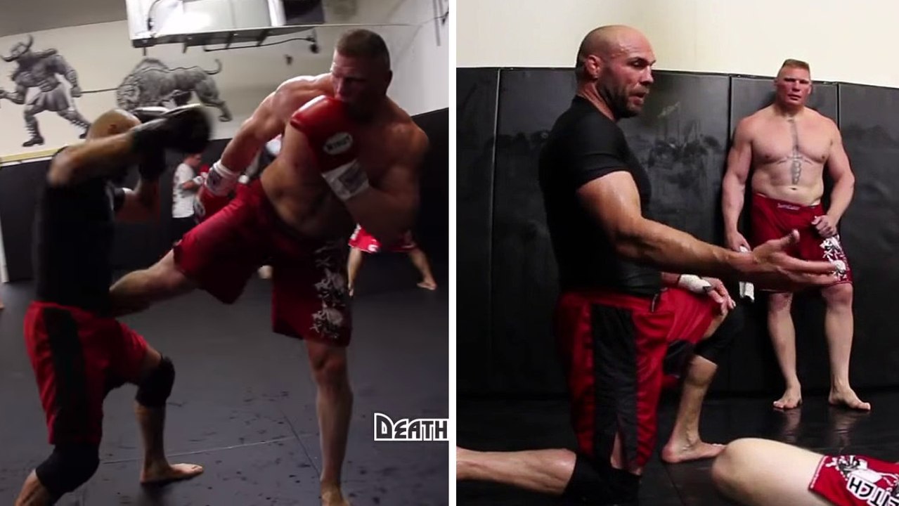 Brock Lesnar et Randy Couture s'entraînent ensemble