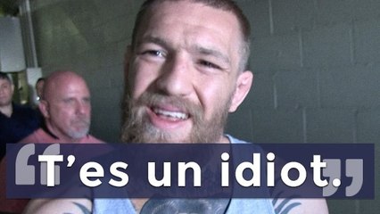 Conor McGregor s'énerve contre un journaliste après une question sur le racisme
