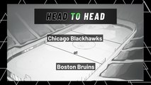 Chicago Blackhawks At Boston Bruins: First Period Moneyline