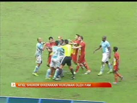 Afiq, Shukor dikenakan hukuman oleh FAM