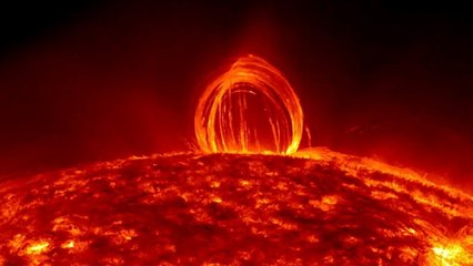 Découvrez une magnifique pluie de feu sur la surface du Soleil